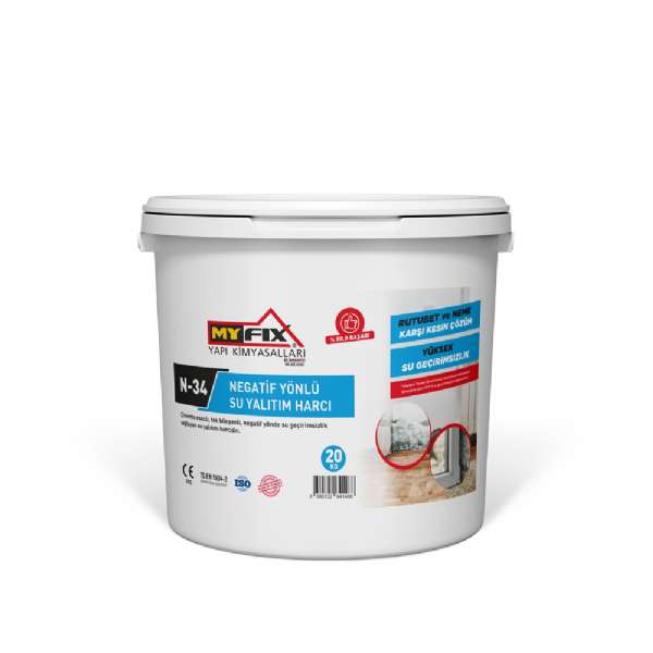 N-34 / NEGATIVE USE WATERPROOFING MORTAR